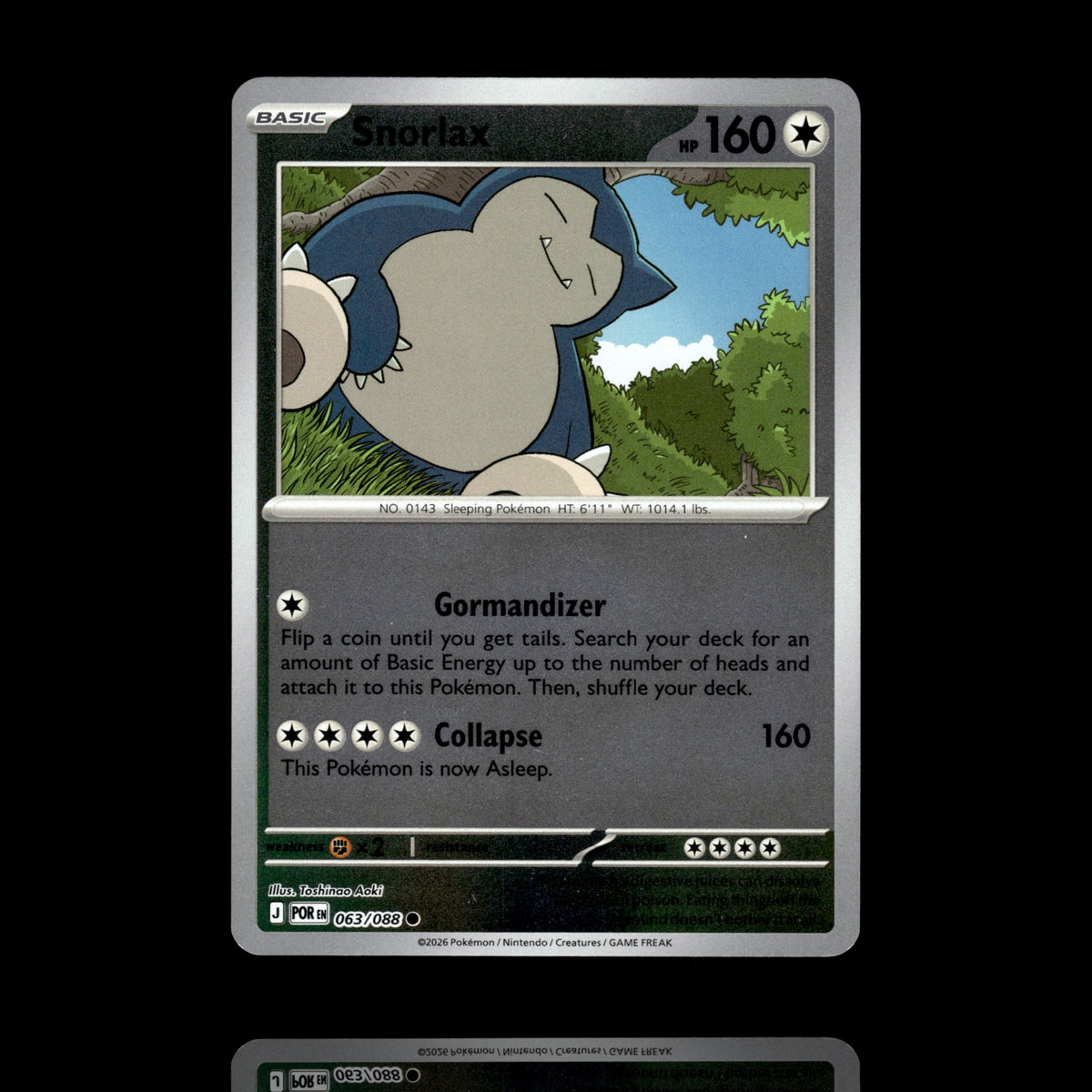 ▸ Snorlax | ME03 Perfect Order | Reverse Holo | 063/088 | NM
