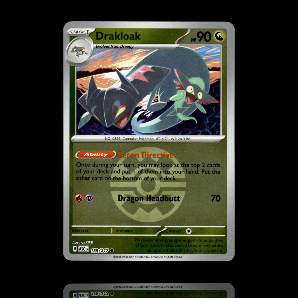 ▸ Drakloak Quick Ball | ME: Ascended Heroes | Reverse Holo | 159/217 | NM