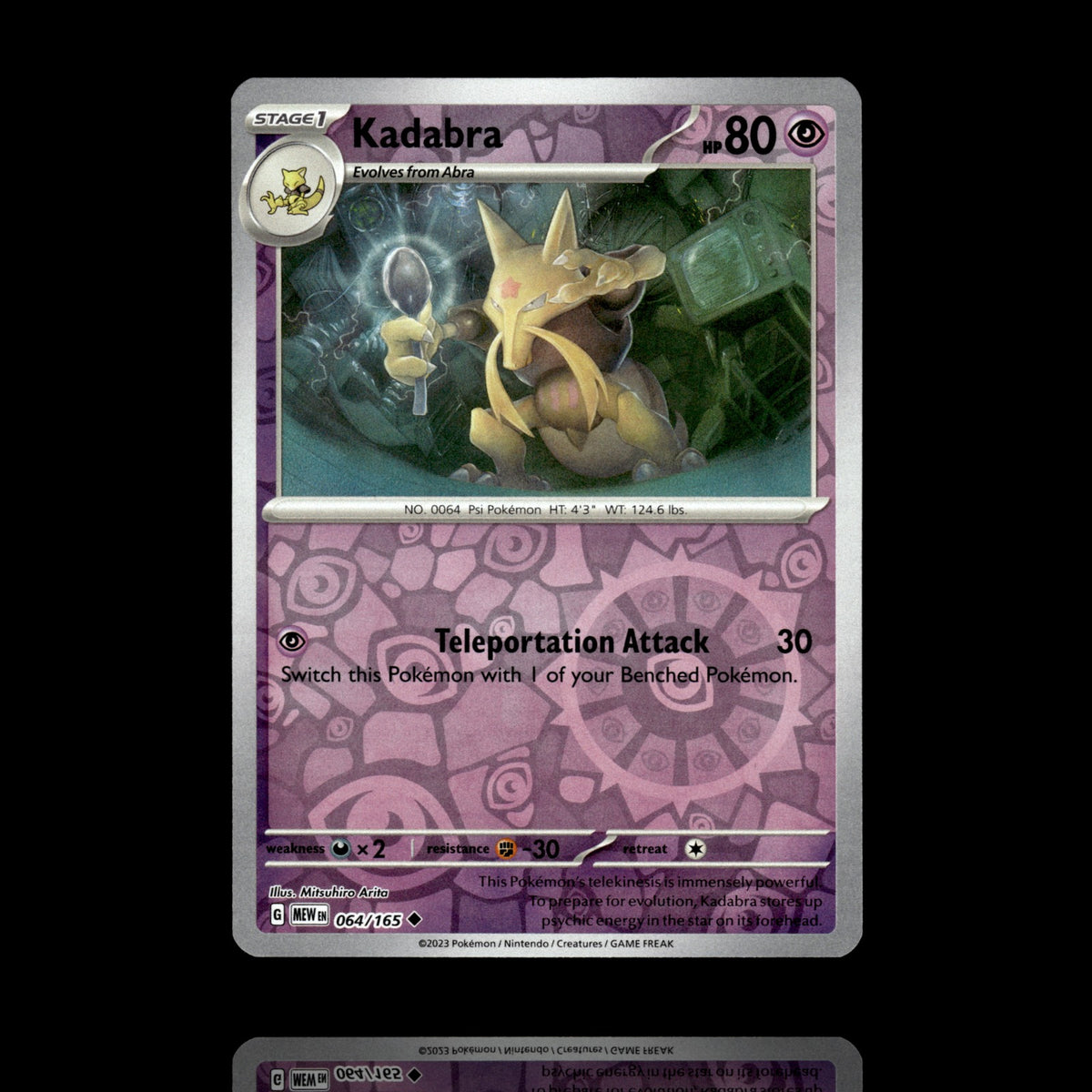 ▸ Kadabra | SV: Scarlet & Violet 151 | Reverse Holo | 064/165 | NM