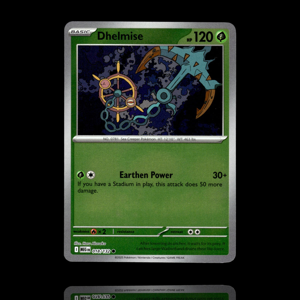 ▸ Dhelmise | ME01: Mega Evolution | Reverse Holo | 018/132 | NM