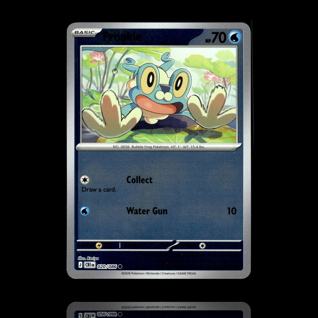 ▸ Froakie | ME04: Chaos Rising | Reverse Holo | 020/086 | NM