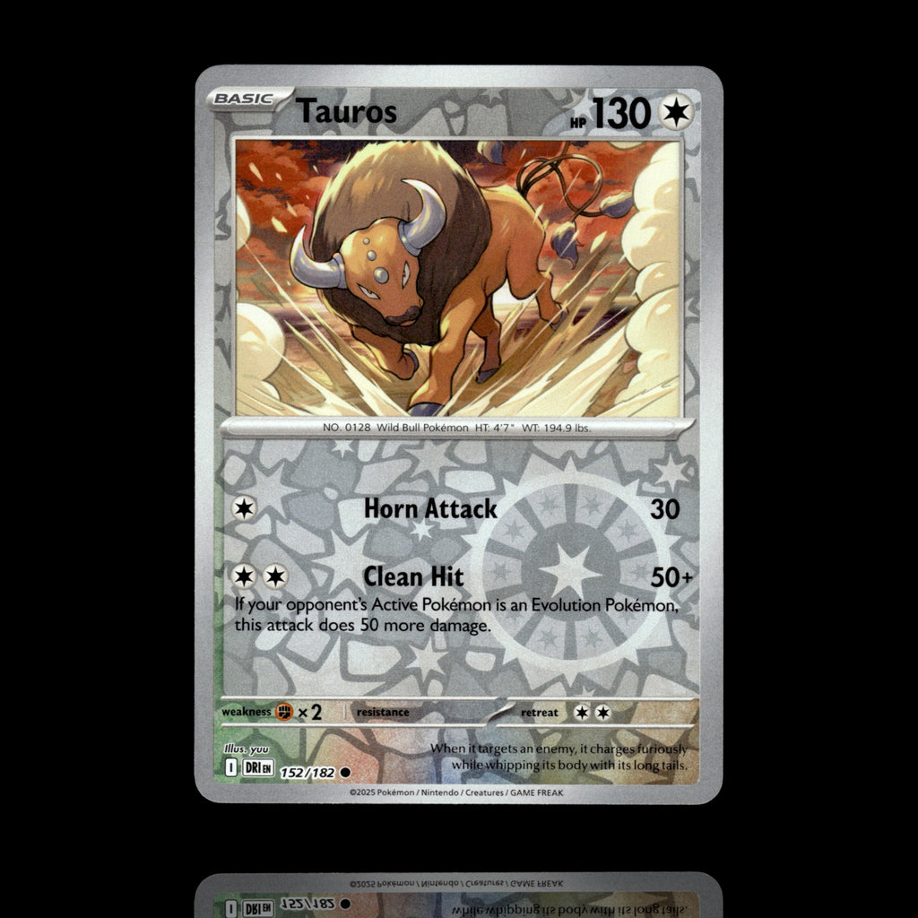 ▸ Tauros | SV10: Destined Rivals | Reverse Holo | 152/182 | NM