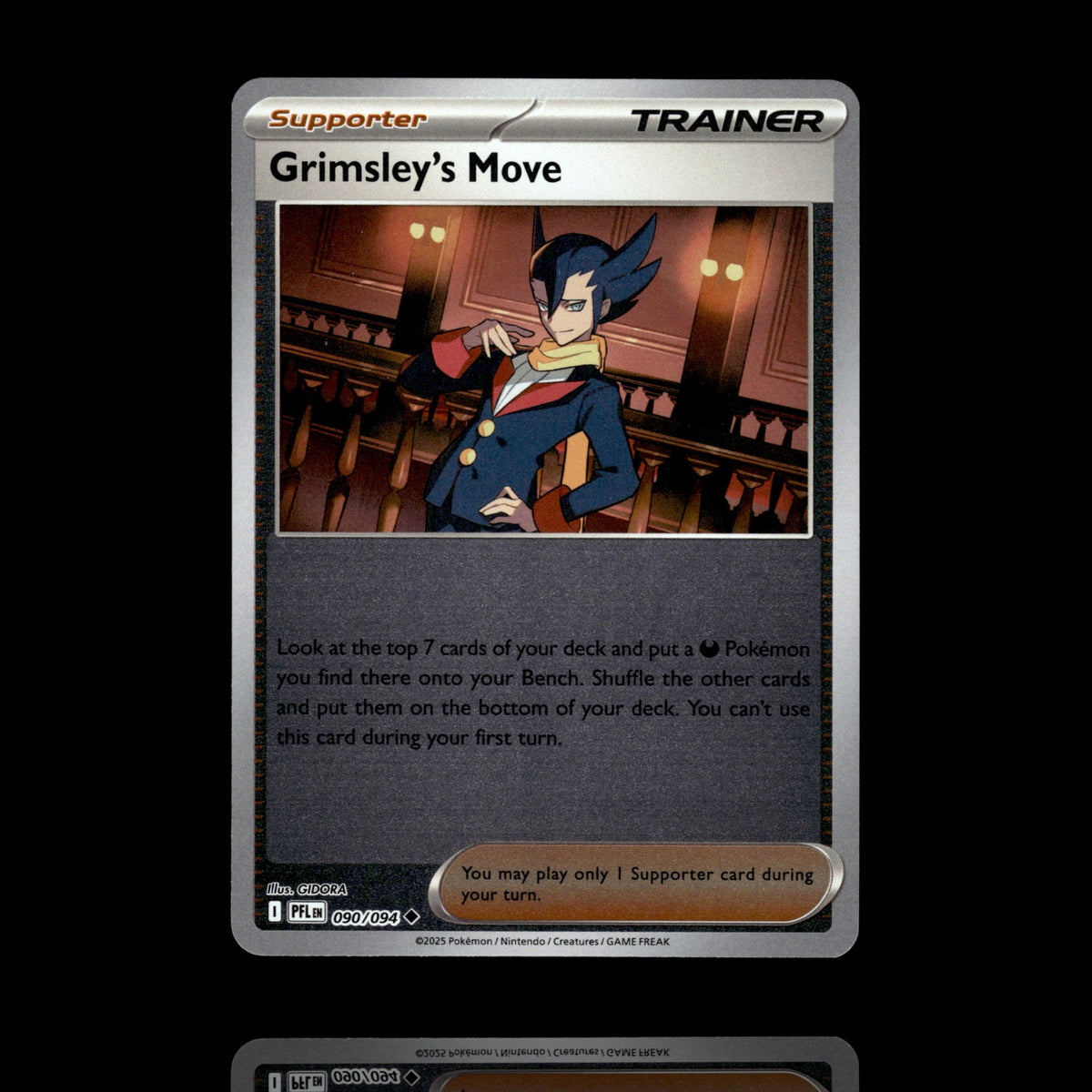 ▸ Grimsley's Move | ME02: Phantasmal Flames | Reverse Holo | 090/094 | NM