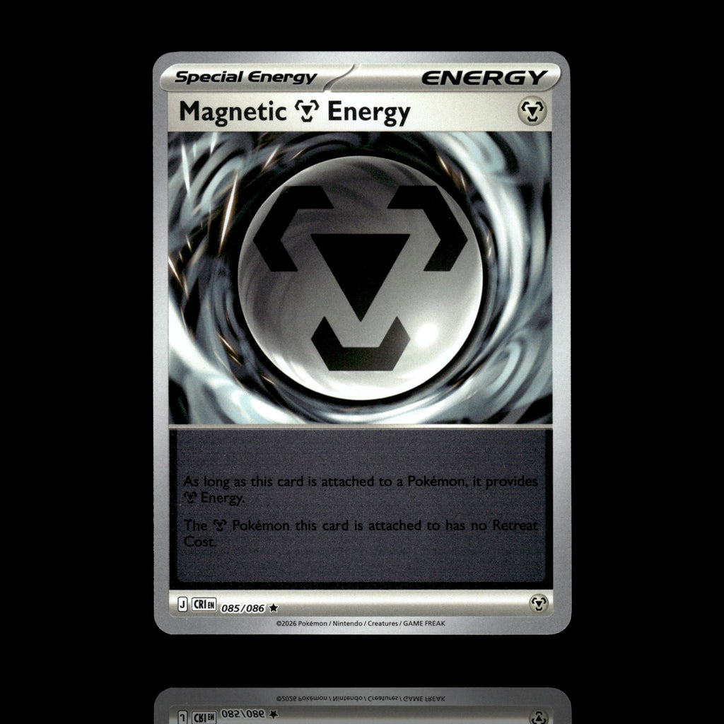 ▸ Magnetic Metal Energy | ME04: Chaos Rising | Reverse Holo | 085/086 | NM