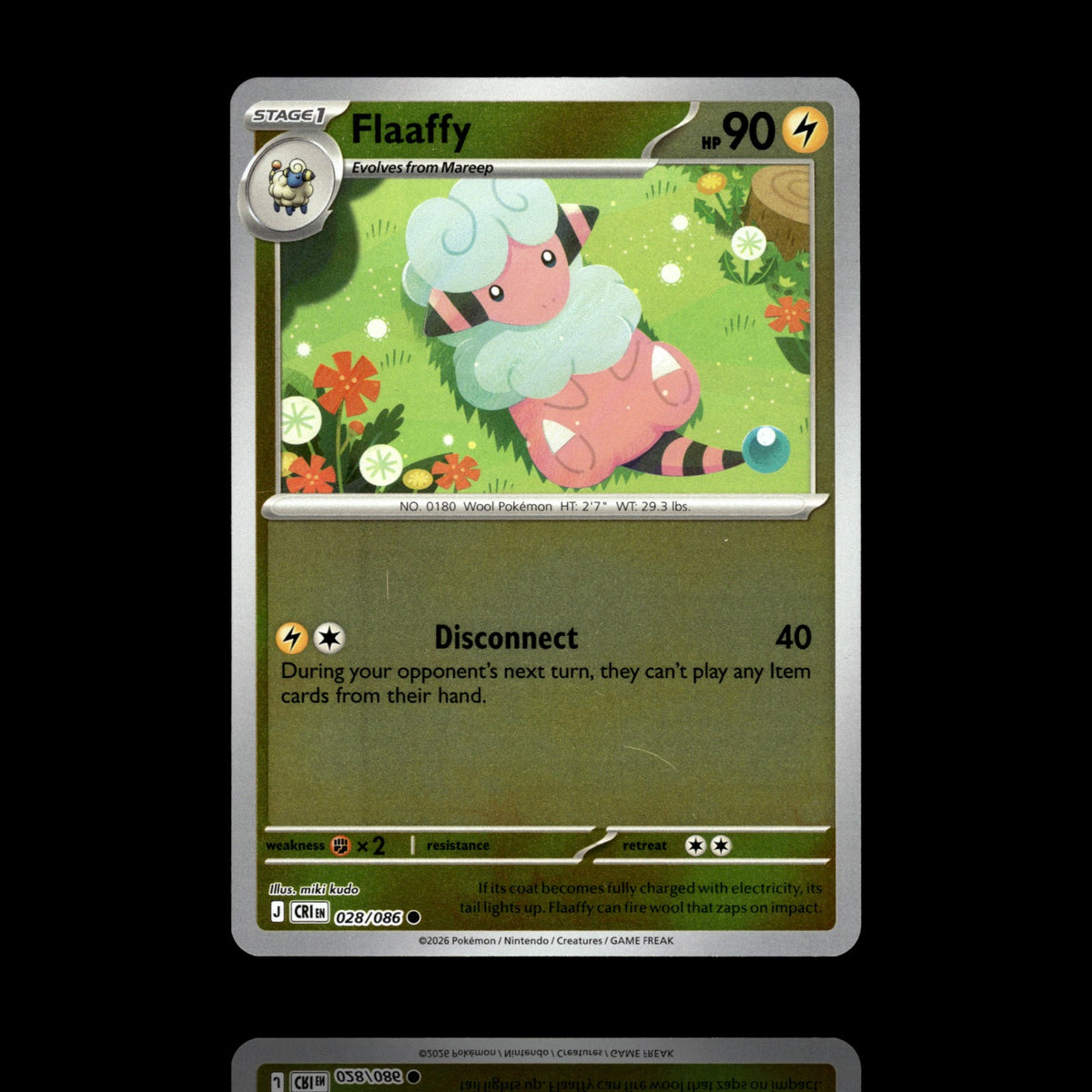 ▸ Flaaffy | ME04: Chaos Rising | Reverse Holo | 028/086 | NM