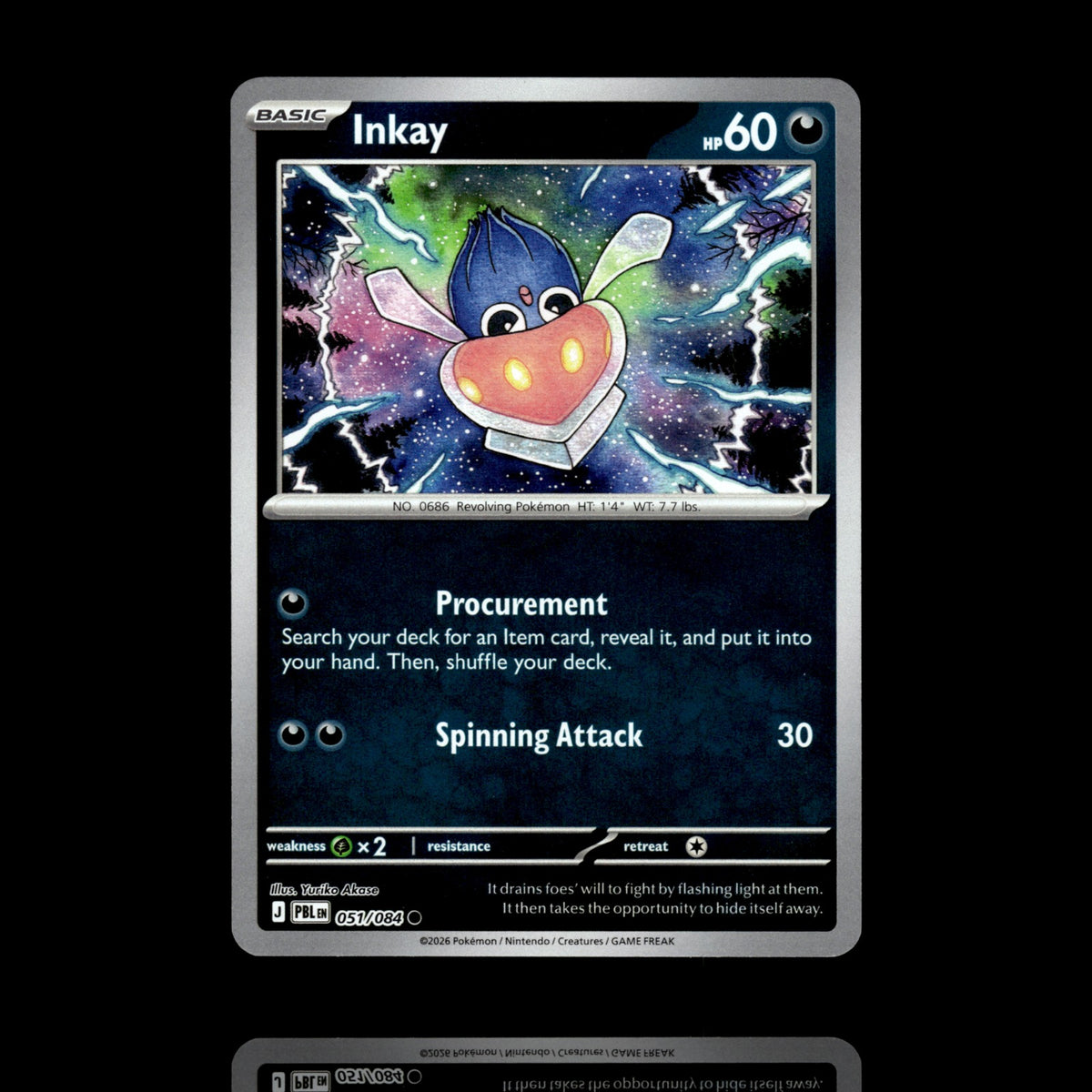 ▸ Inkay | ME05 Pitch Black | Reverse Holo | 051/084 | NM