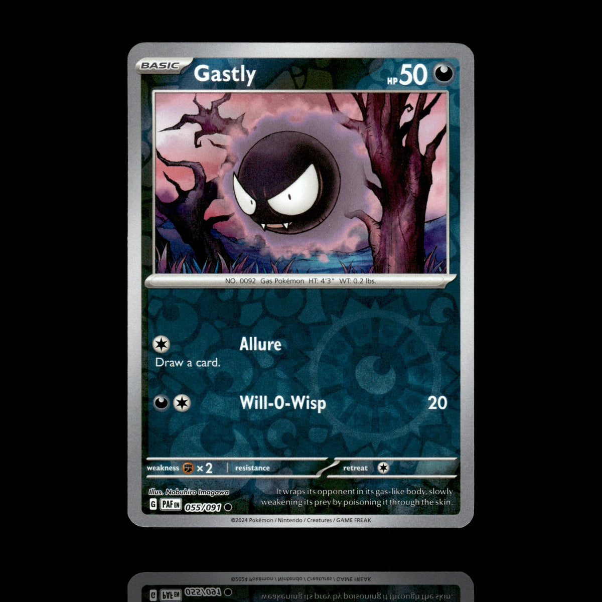 ▸ Gastly | SV: Paldean Fates | Reverse Holo | 055/091 | NM