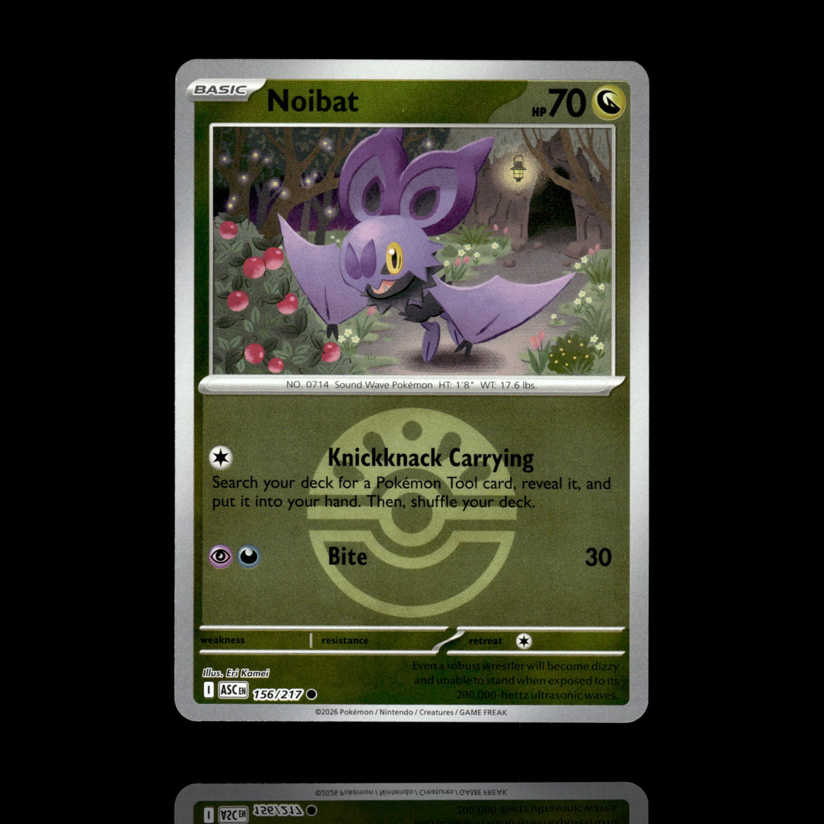▸ Noibat (Friend Ball) | ME: Ascended Heroes | Reverse Holo | 156/217 | NM