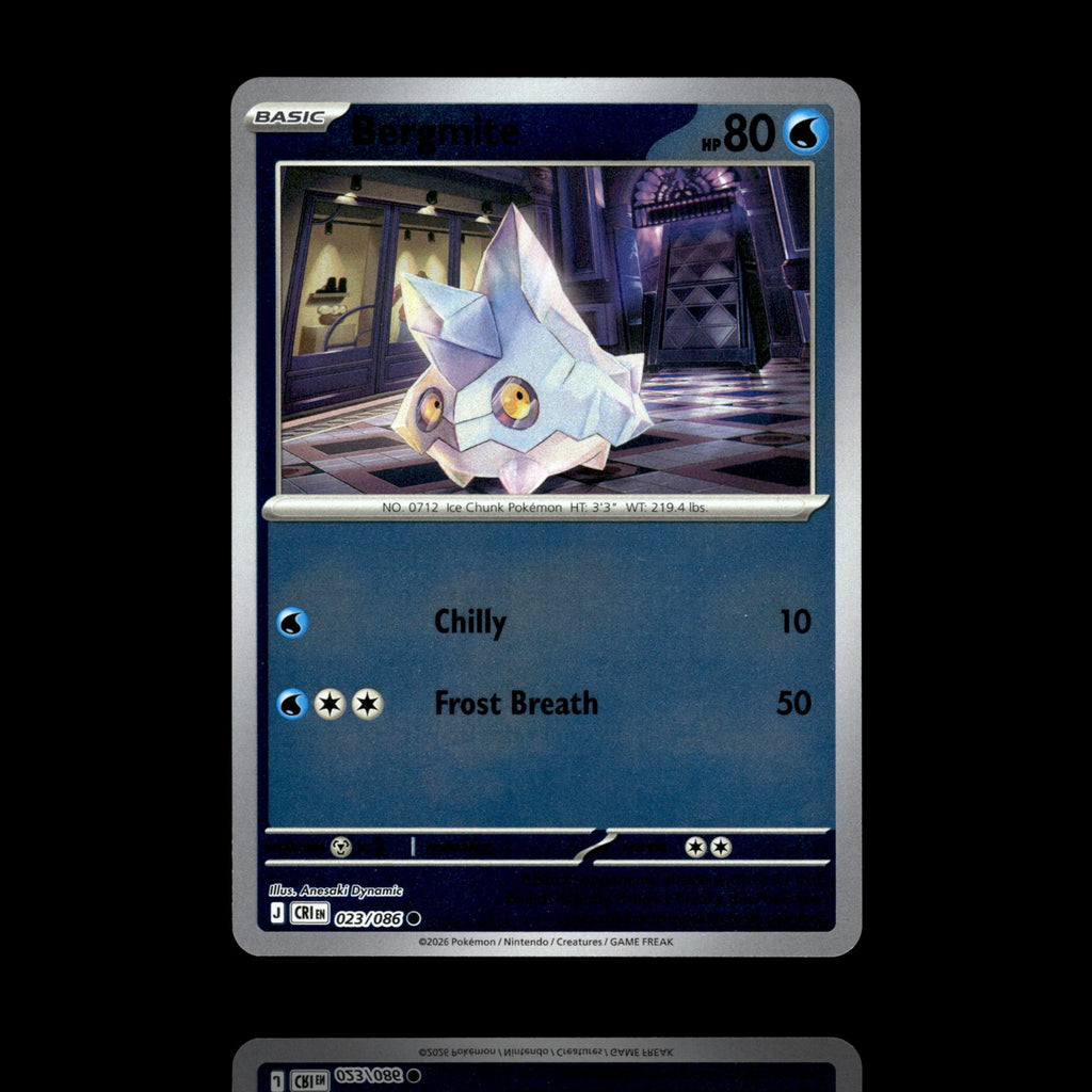 ▸ Bergmite | ME04: Chaos Rising | Reverse Holo | 023/086 | NM