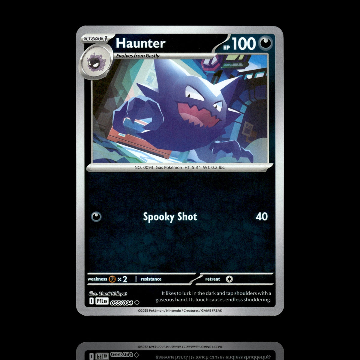 ▸ Haunter | ME02: Phantasmal Flames | Reverse Holo | 055/094 | NM