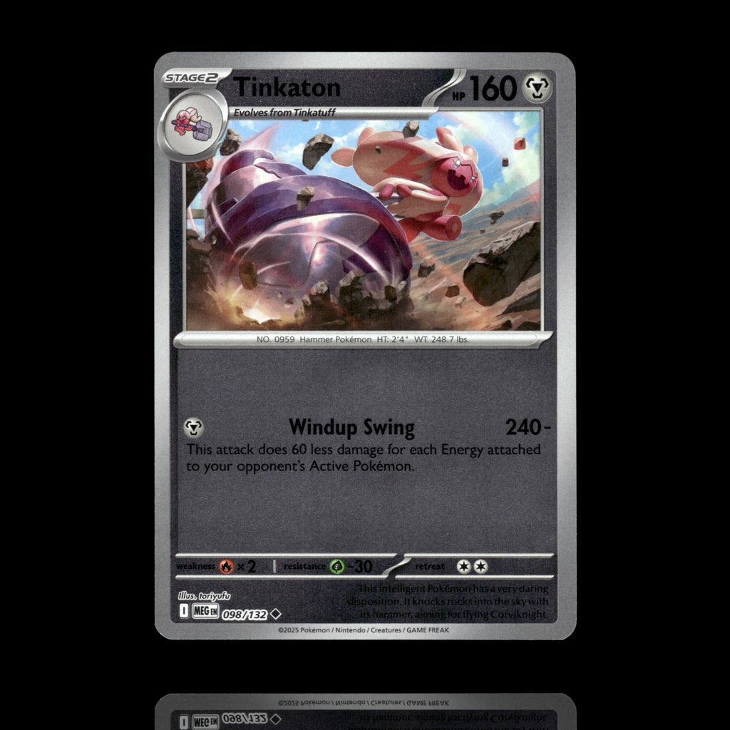 ▸ Tinkaton | ME01: Mega Evolution | Reverse Holo | 098/132 | NM
