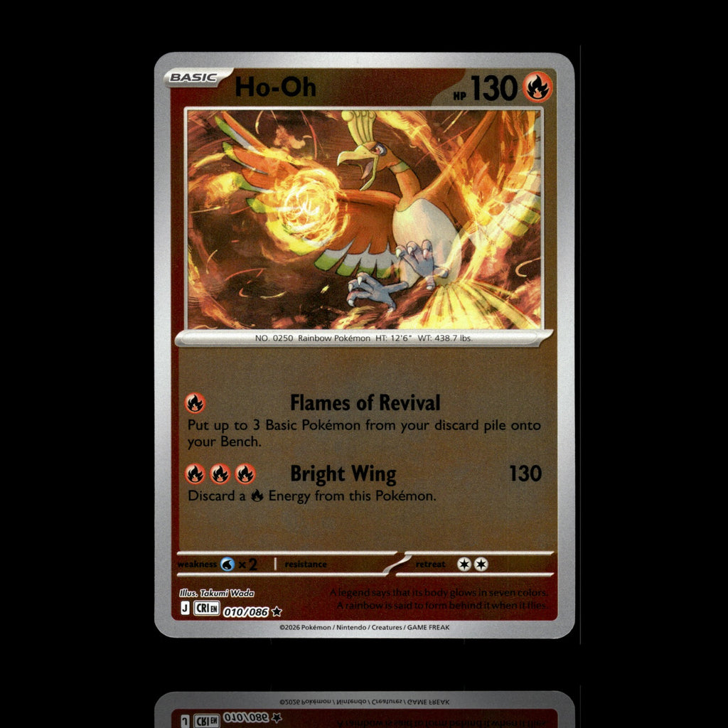 ▸ Ho-Oh | ME04: Chaos Rising | Reverse Holo | 010/086 | NM