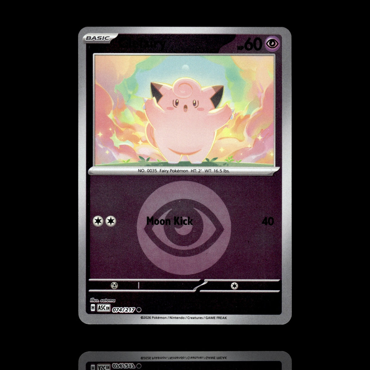 ▸ Clefairy | ME: Ascended Heroes | Energy Reverse Holo | 074/217 | NM