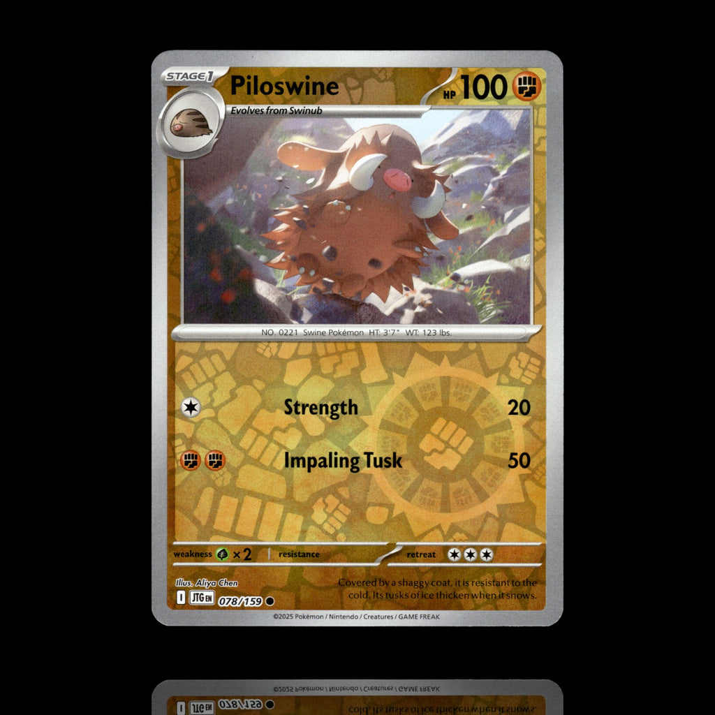 ▸ Piloswine | SV09: Journey Together | Reverse Holo | 078/159 | NM
