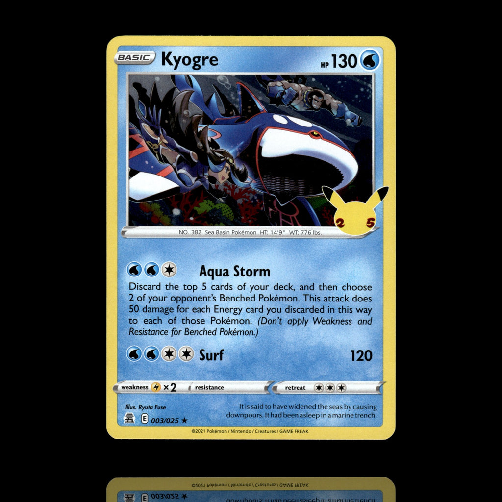 ▸ Kyogre | Celebrations | Holo Rare | 003/025 | NM