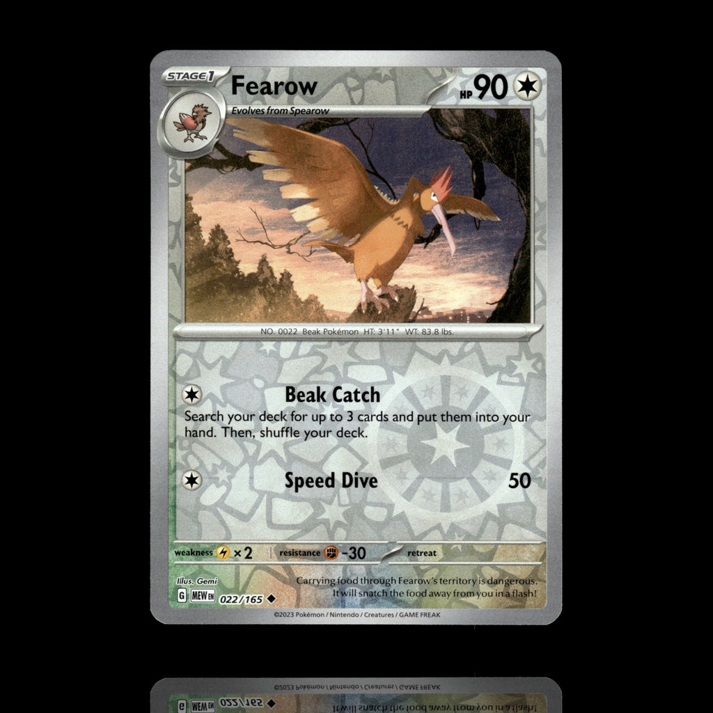 ▸ Fearow | SV: Scarlet & Violet 151 | Reverse Holo | 022/165 | NM