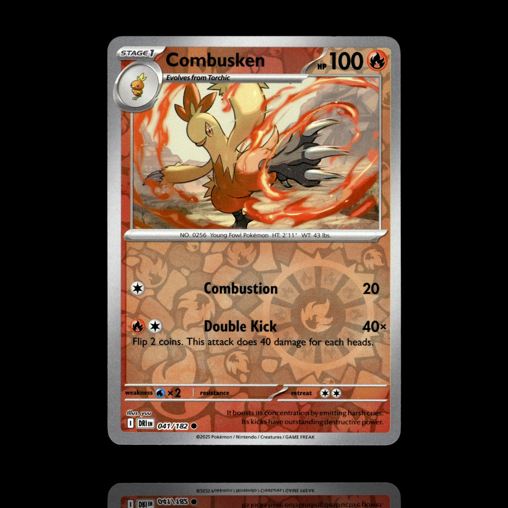▸ Combusken | SV10: Destined Rivals | Reverse Holo | 041/182 | NM