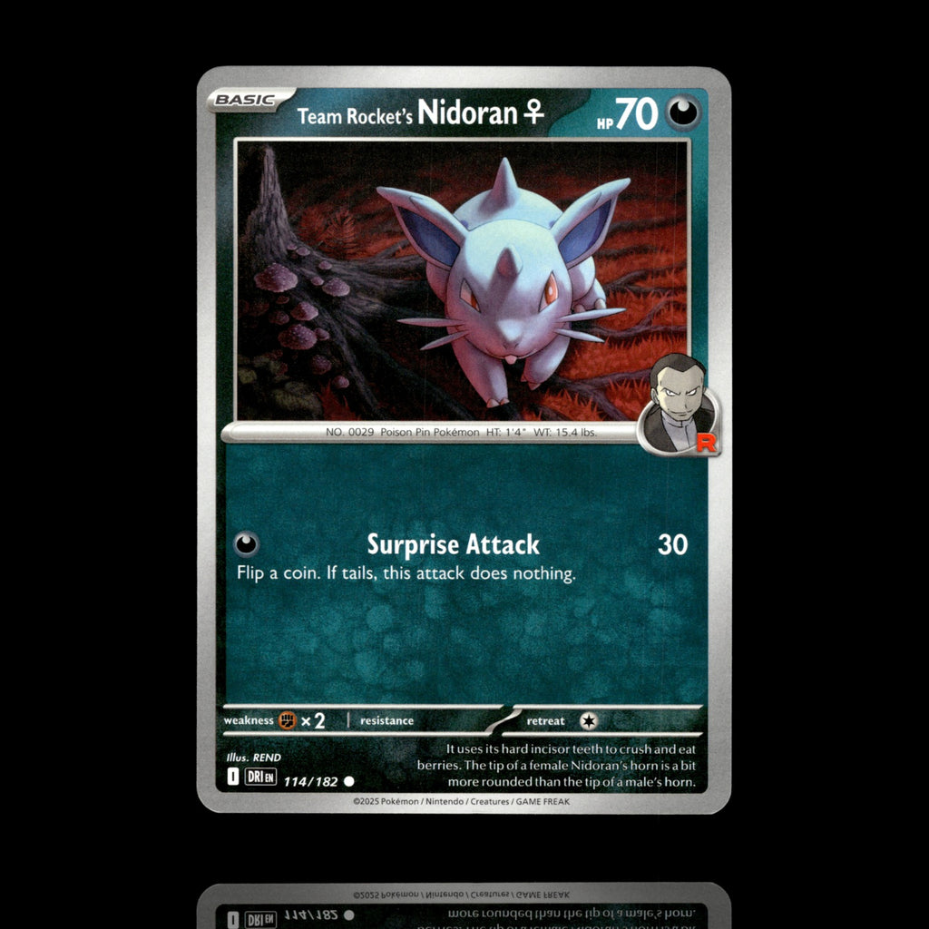 ▸ Team Rocket's Nidoran F | SV10: Destined Rivals | Common | 114/182 | NM