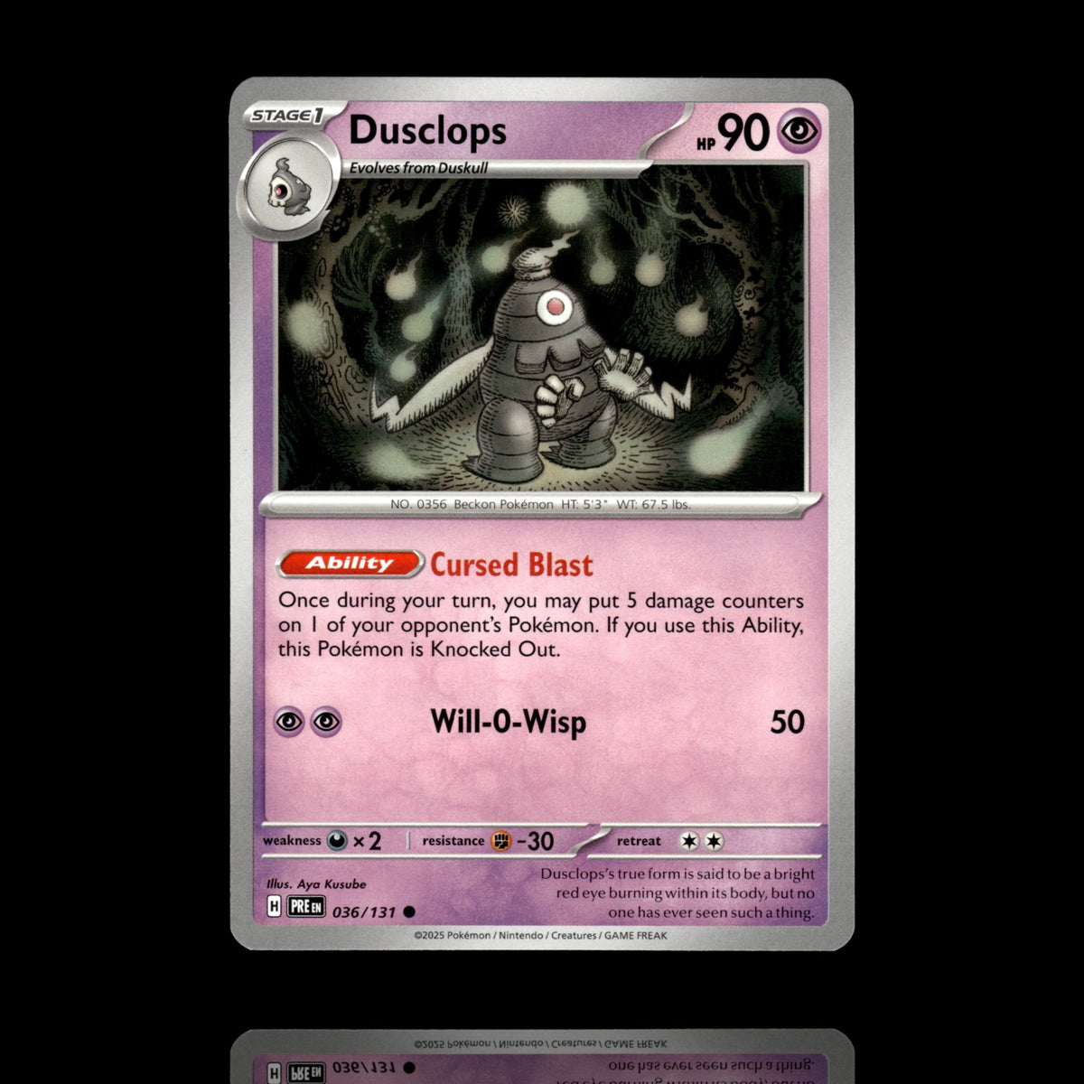 ▸ Dusclops | SV: Prismatic Evolutions | Common | 036/131 | NM