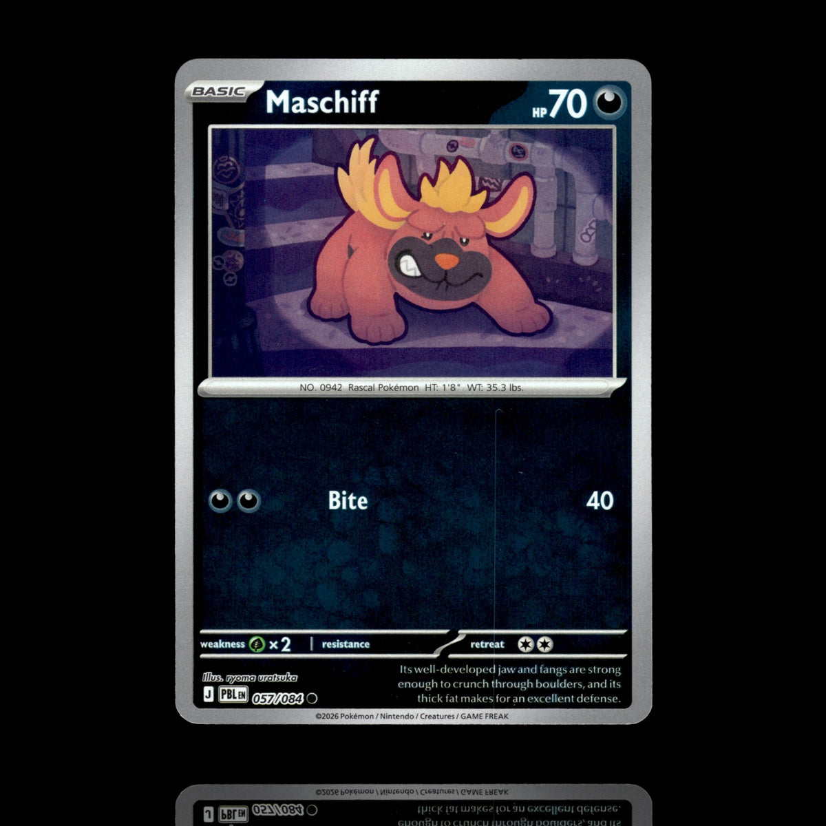 ▸ Maschiff | ME05: Pitch Black | Reverse Holo | 057/084 | NM