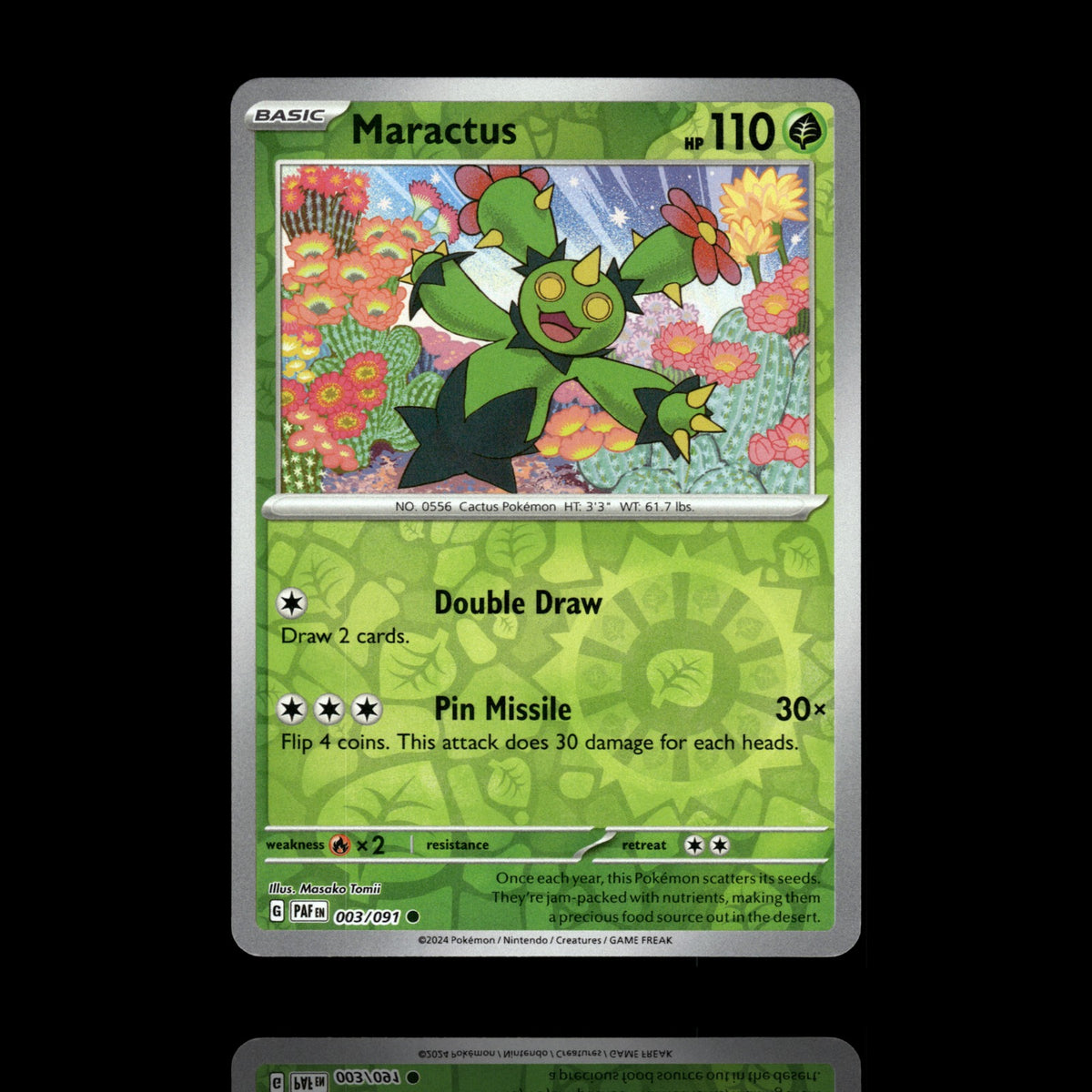 ▸ Maractus | SV: Paldean Fates | Reverse Holo | 003/091 | NM