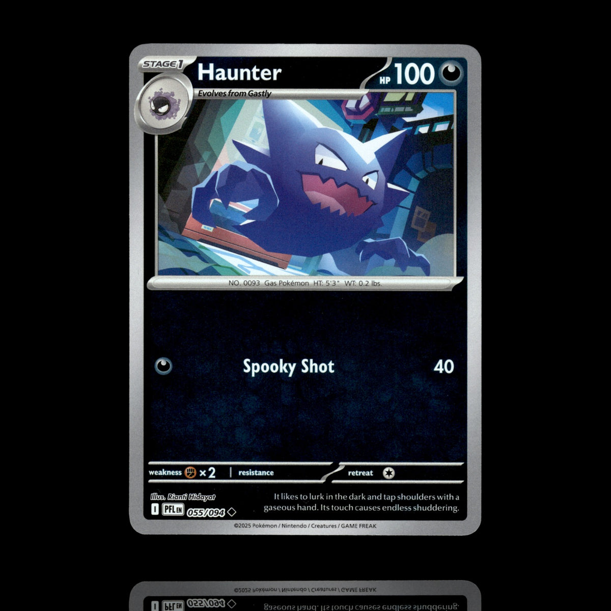 ▸ Haunter | ME02: Phantasmal Flames | Reverse Holo | 055/094 | NM