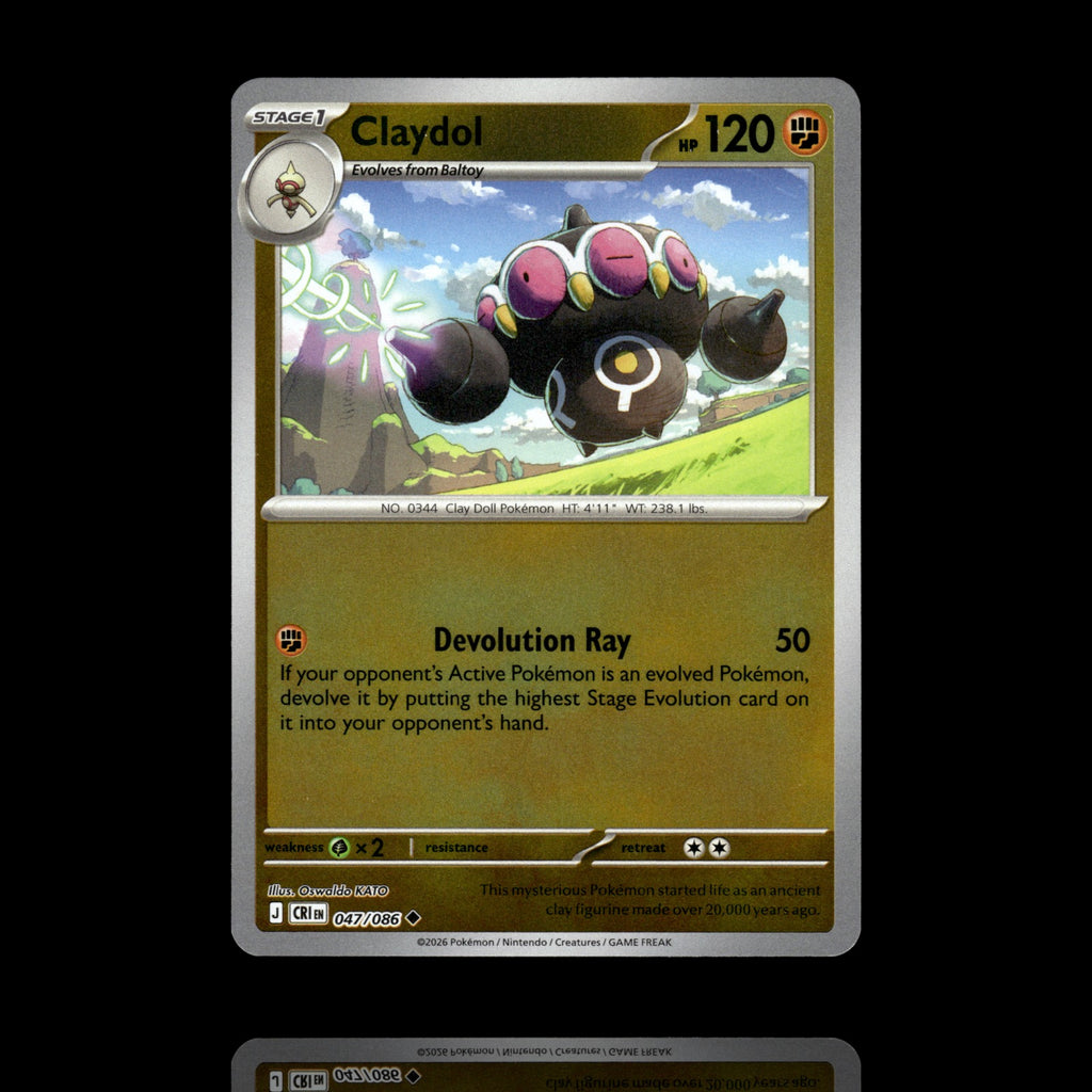 ▸ Claydol | ME04: Chaos Rising | Reverse Holo | 047/086 | NM