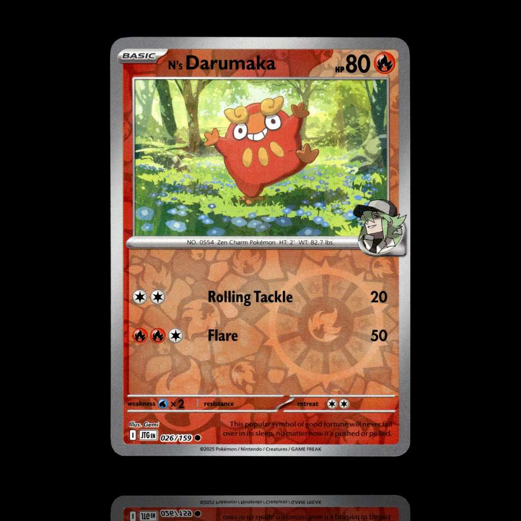 ▸ N's Darumaka | SV09: Journey Together | Reverse Holo | 026/159 | NM