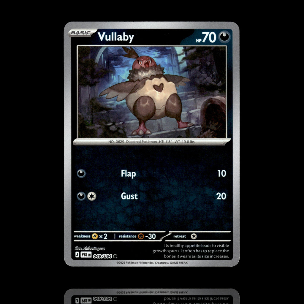 ▸ Vullaby | ME05: Pitch Black | Reverse Holo | 049/084 | NM