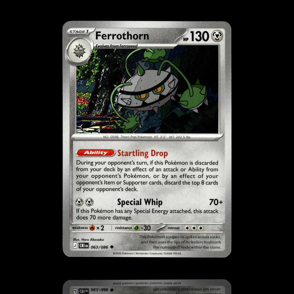 ▸ Ferrothorn | ME04: Chaos Rising | Uncommon | 063/086 | NM