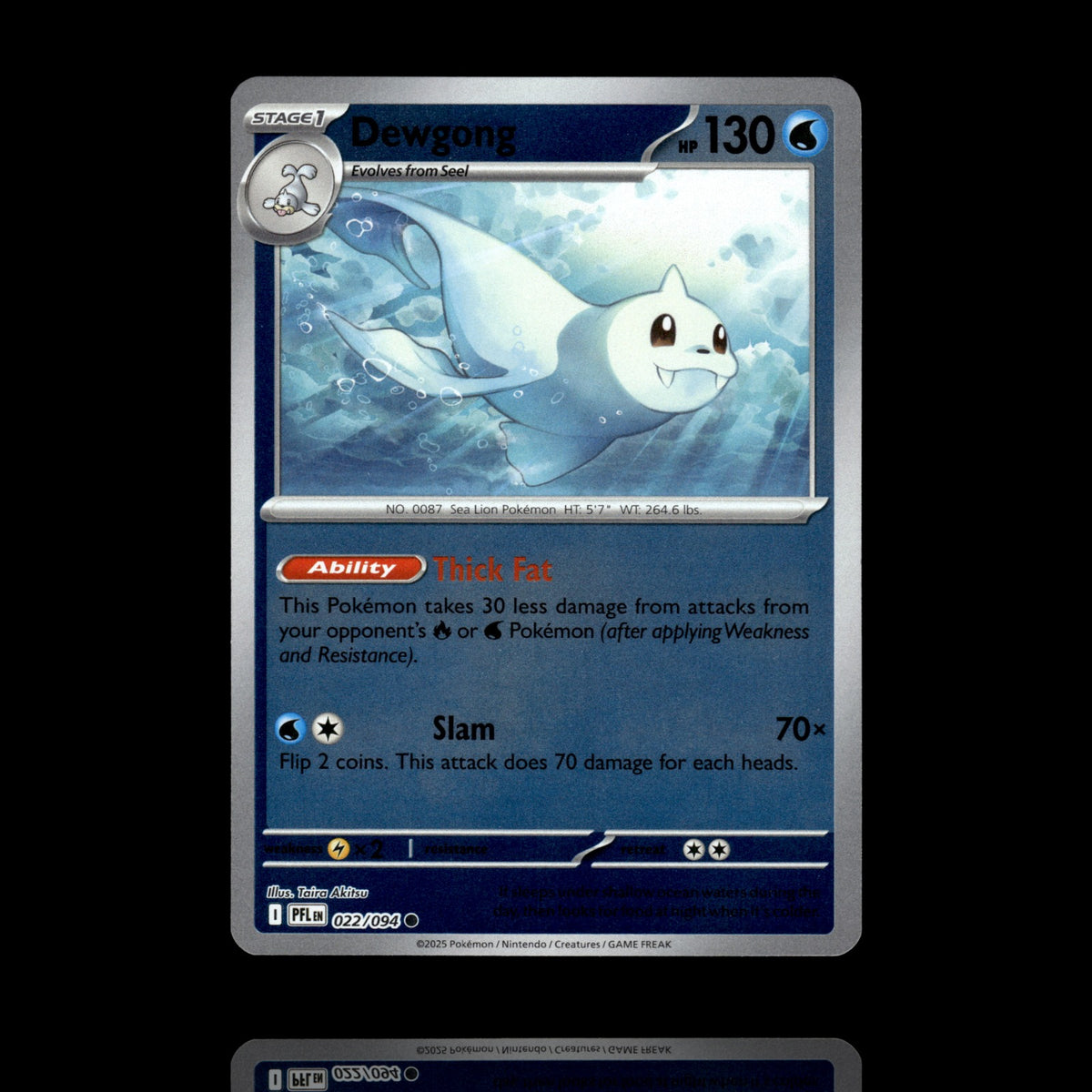 ▸ Dewgong | ME02: Phantasmal Flames | Reverse Holo | 022/094 | NM