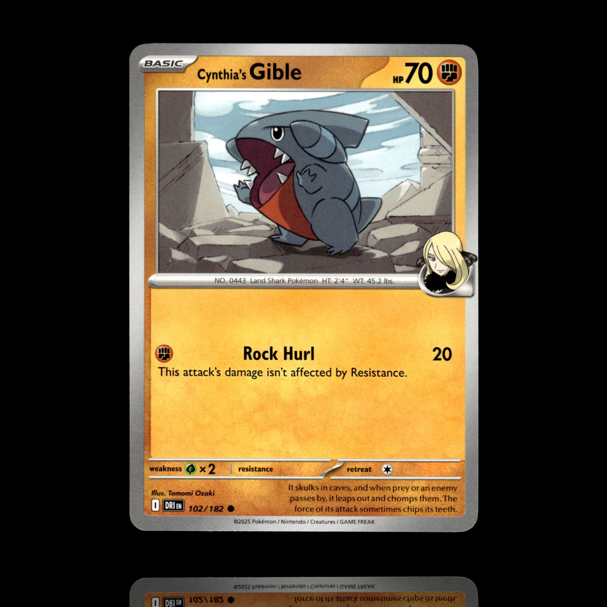 ▸ Cynthia's Gible | SV10: Destined Rivals | Common | 102/182 | NM