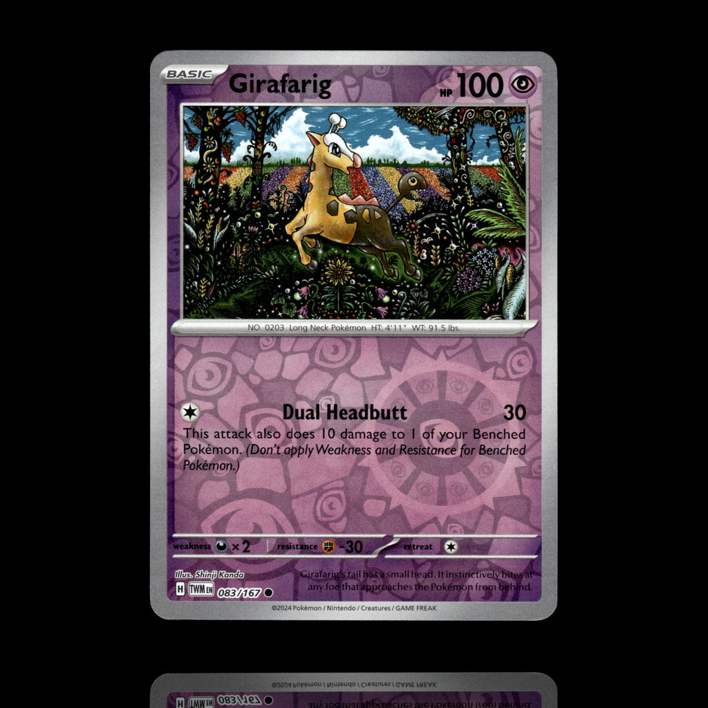 ▸ Girafarig | SV06: Twilight Masquerade | Reverse Holo | 083/167 | NM