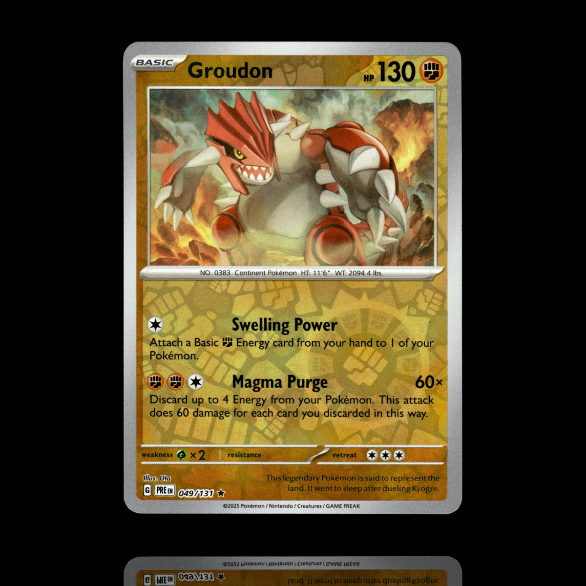 ▸ Groudon | SV: Prismatic Evolutions | Reverse Holo | 049/131 | NM