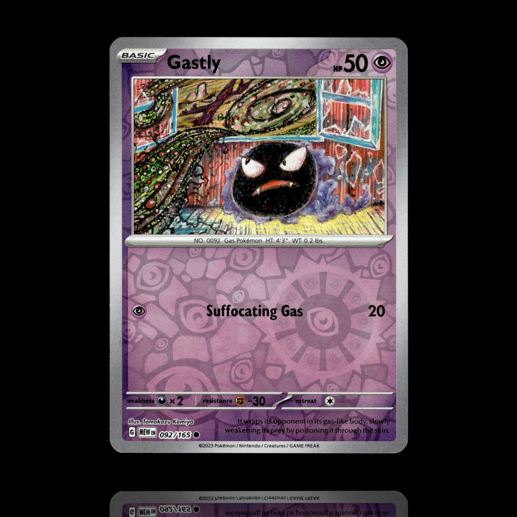▸ Gastly | SV: Scarlet & Violet 151 | Reverse Holo | 092/165 | NM