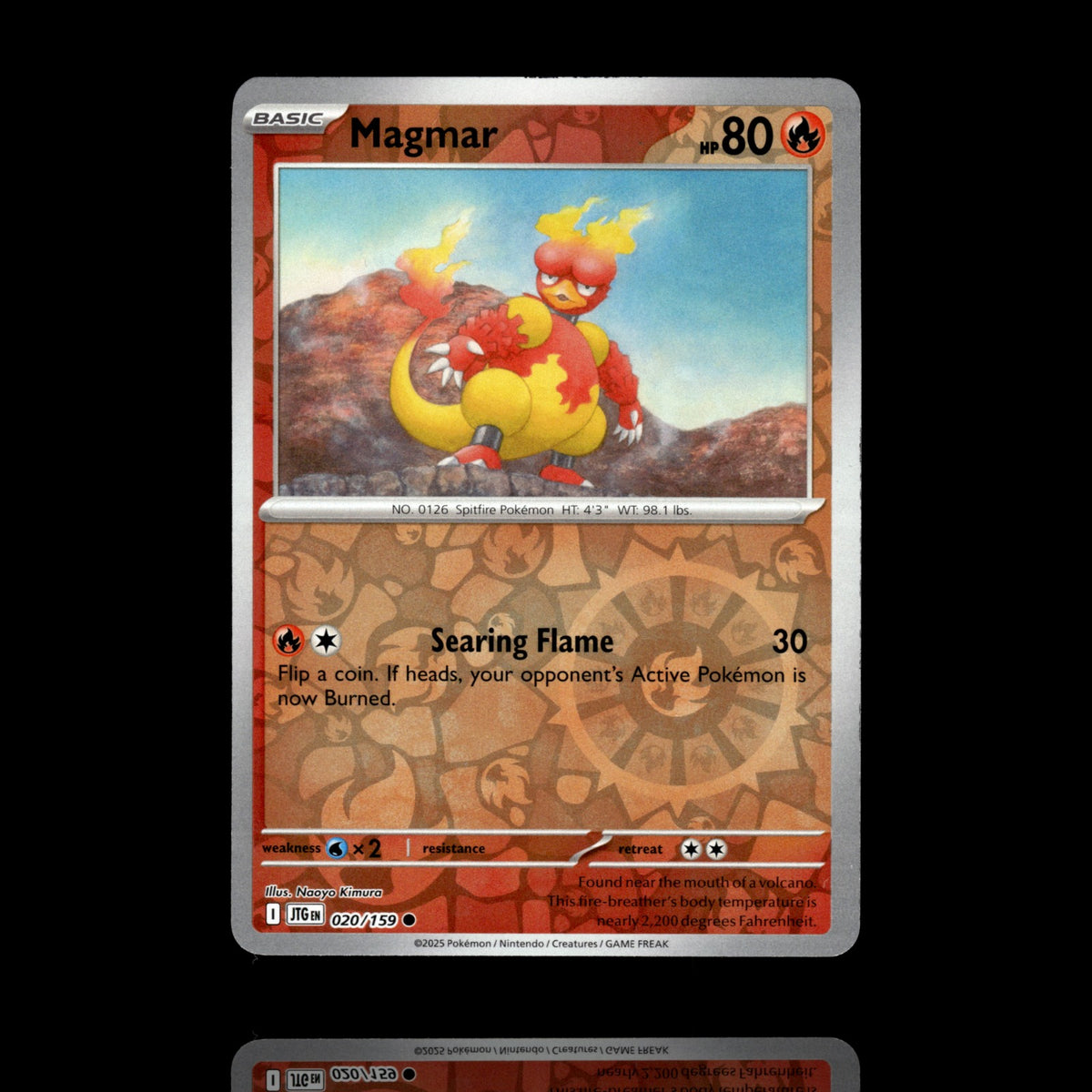 ▸ Magmar | SV09: Journey Together | Reverse Holo | 020/159 | NM