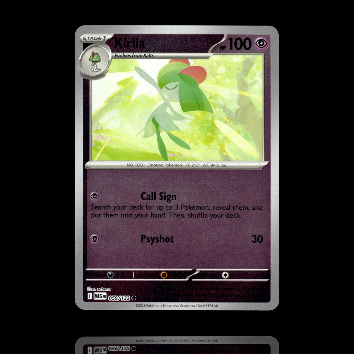 ▸ Kirlia | ME01: Mega Evolution | Reverse Holo | 059/132 | NM