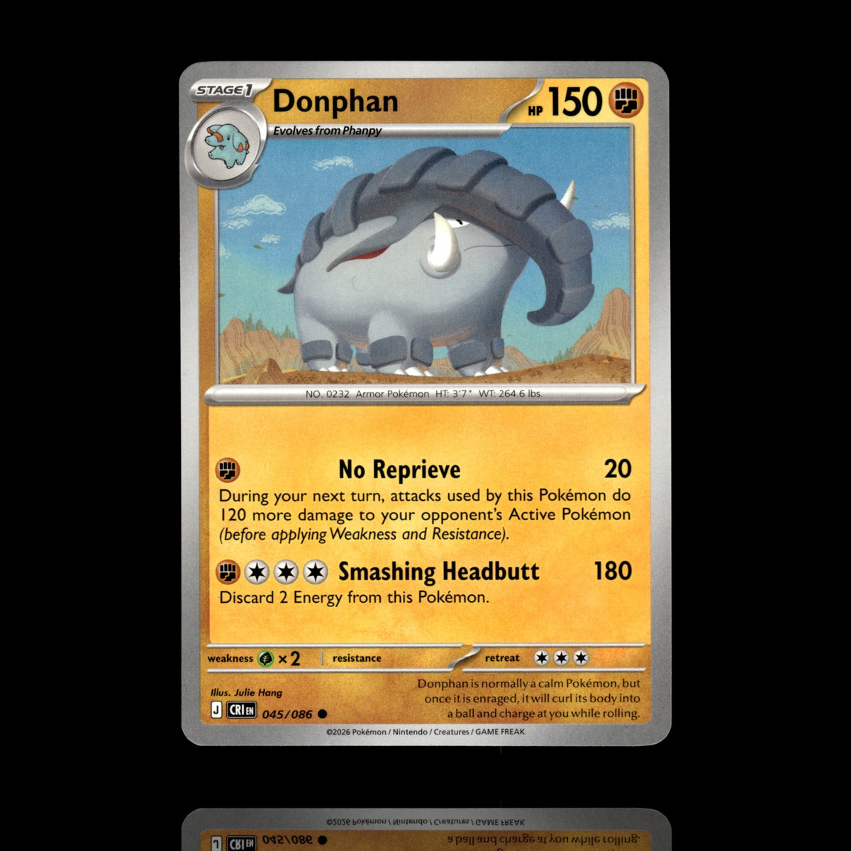 ▸ Donphan | ME04: Chaos Rising | Common | 045/086 | NM