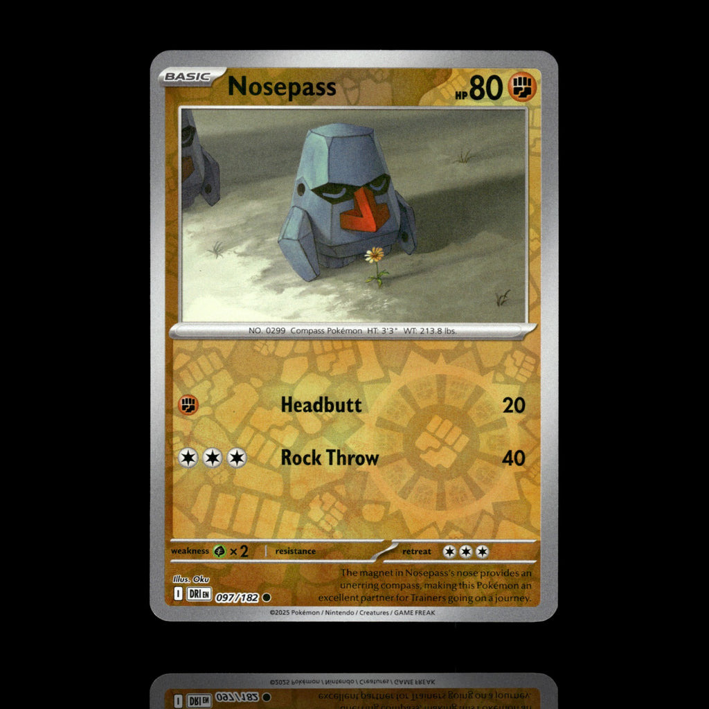 ▸ Nosepass | SV10: Destined Rivals | Reverse Holo | 097/182 | NM