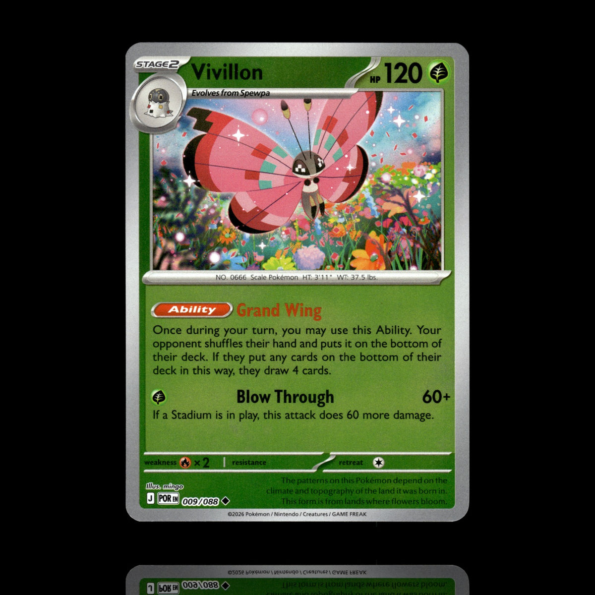 ▸ Vivillon | ME03: Perfect Order | Reverse Holo | 009/088 | NM