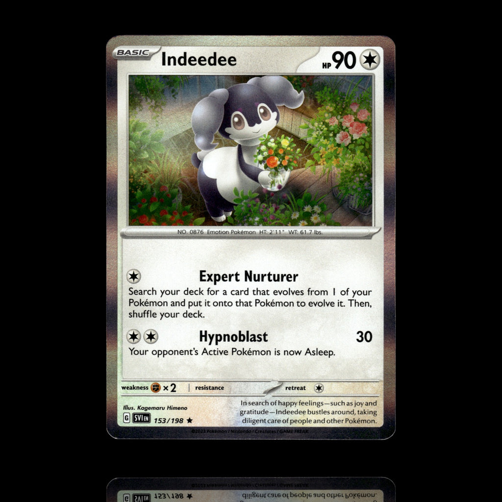 ▸ Indeedee | SV01: Scarlet & Violet Base Set | Rare | 153/198 | NM