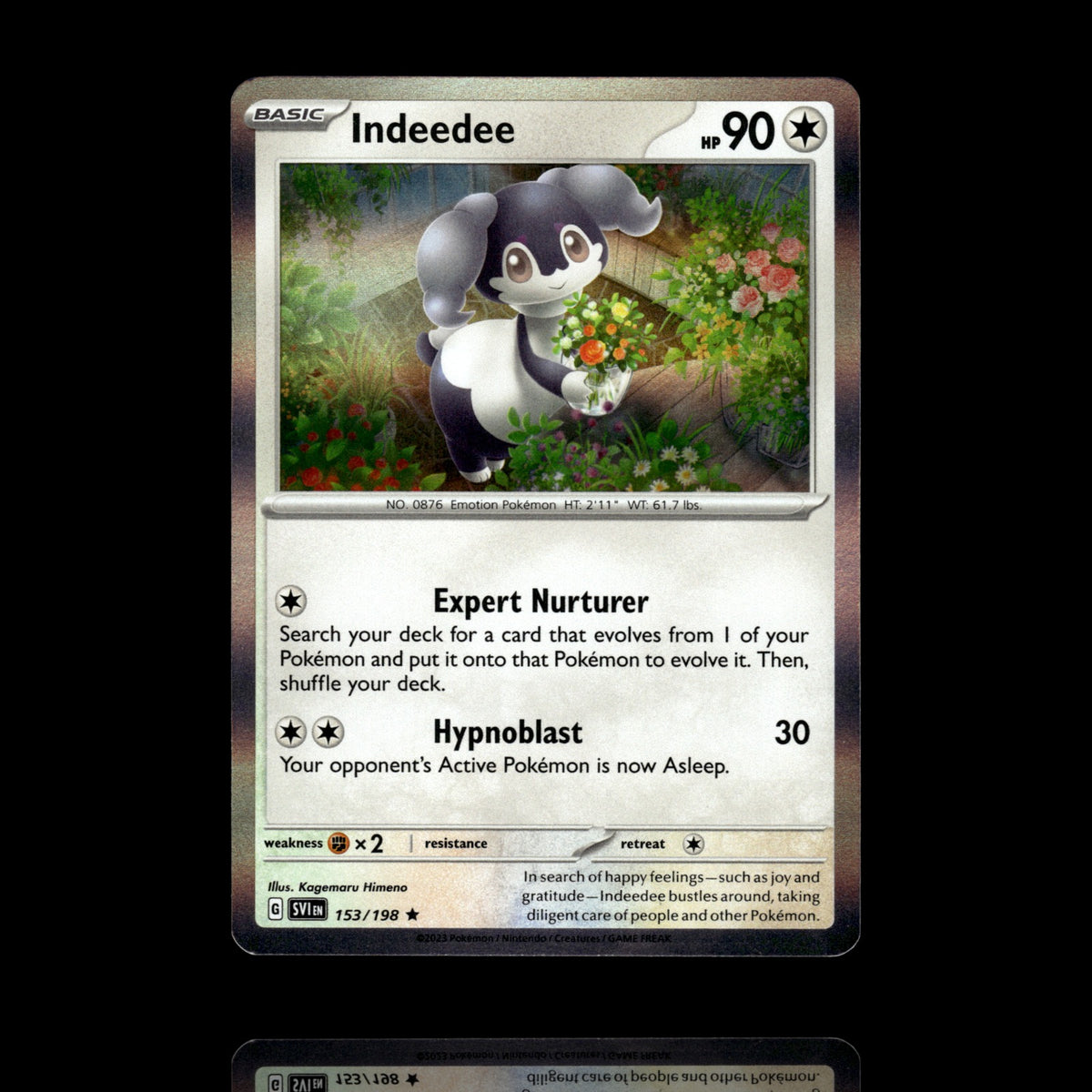 ▸ Indeedee | SV01: Scarlet & Violet Base Set | Rare | 153/198 | NM