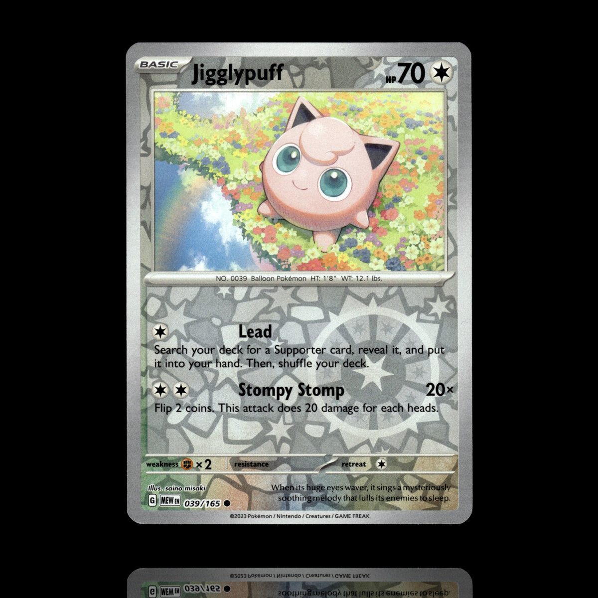 ▸ Jigglypuff | SV: Scarlet & Violet 151 | Reverse Holo | 039/165 | NM
