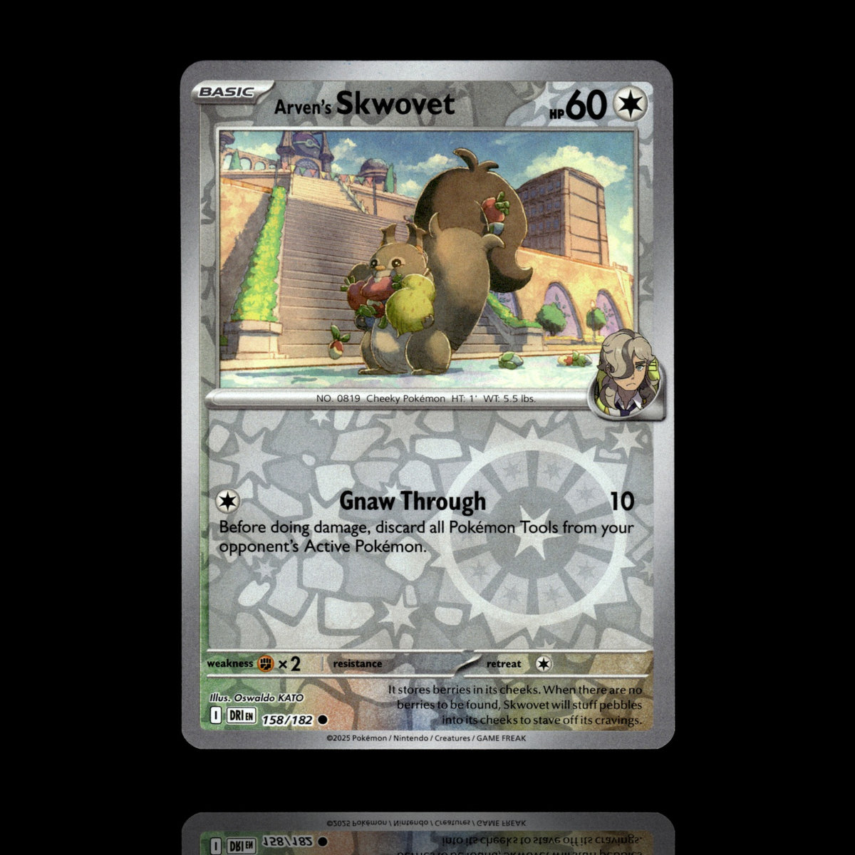 ▸ Arven's Skwovet | SV10: Destined Rivals | Reverse Holo | 158/182 | NM