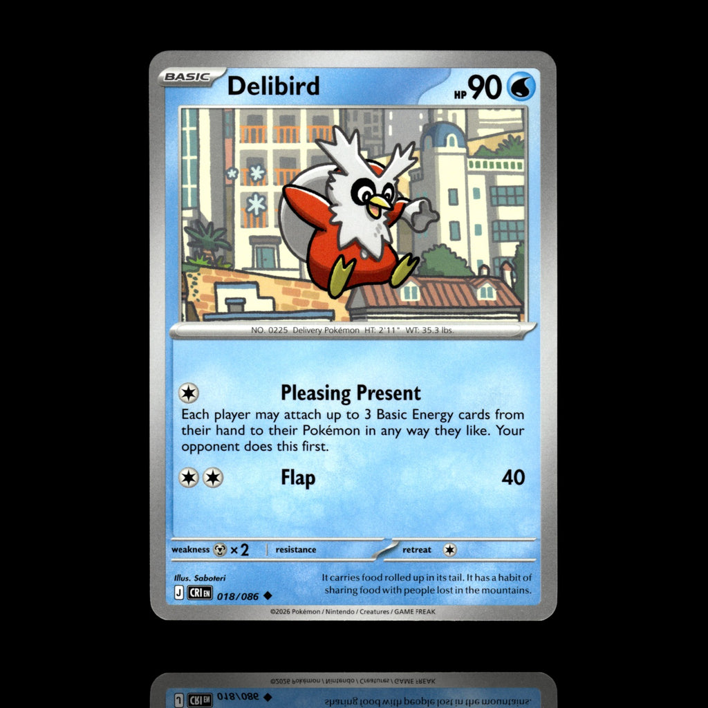 ▸ Delibird | ME04: Chaos Rising | Uncommon | 018/086 | NM
