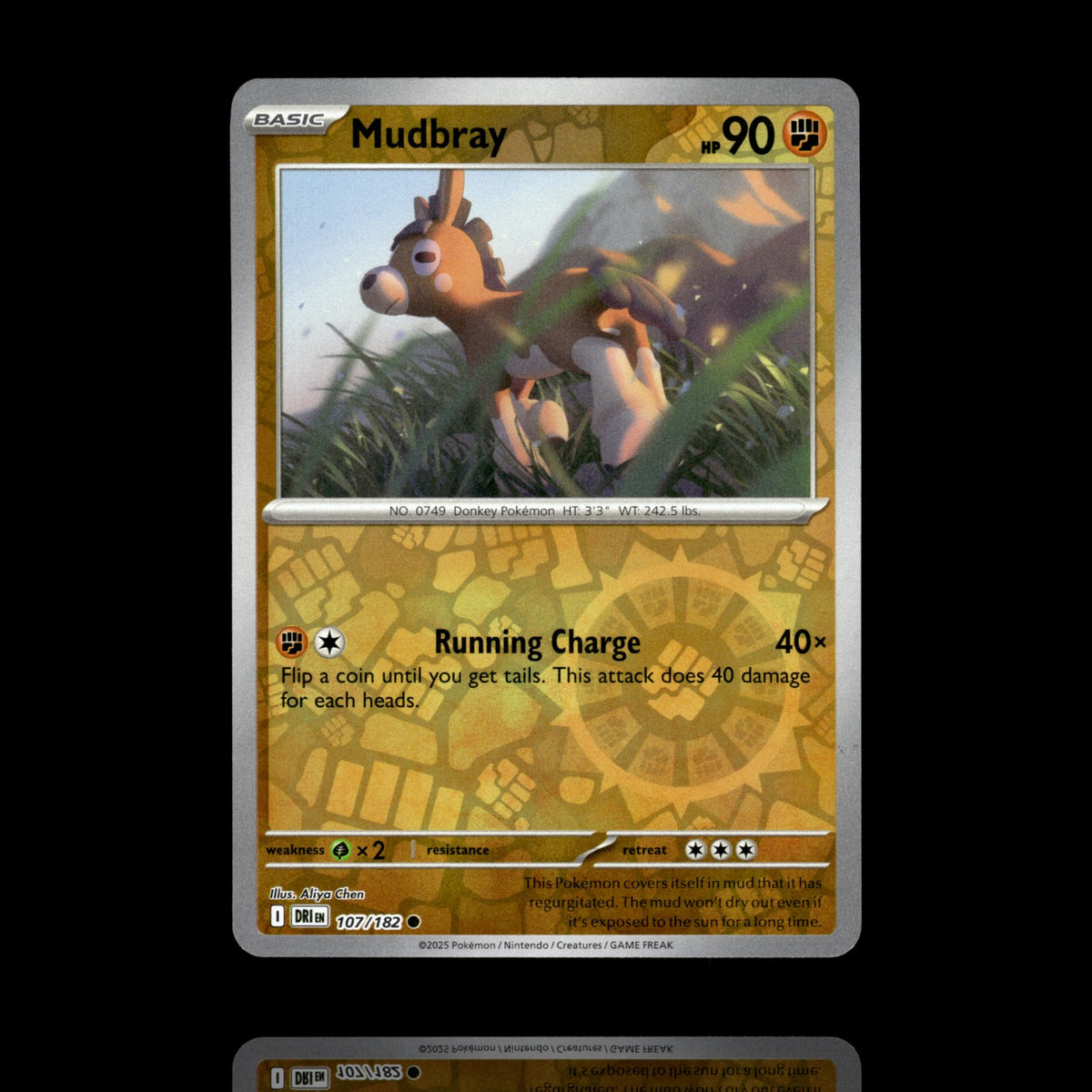 ▸ Mudbray | SV10: Destined Rivals | Reverse Holo | 107/182 | NM