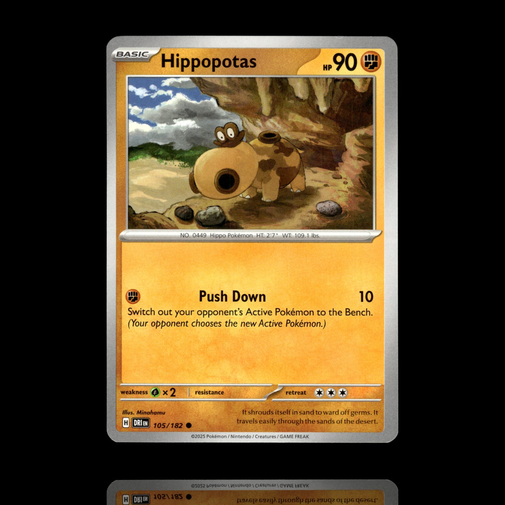 ▸ Hippopotas | SV10: Destined Rivals | Common | 105/182 | NM