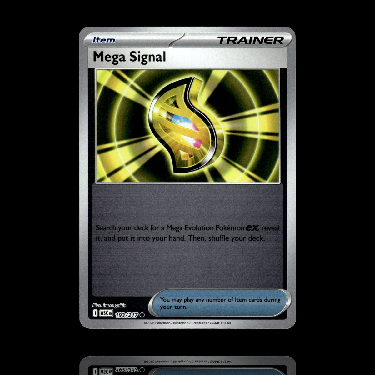 ▸ Mega Signal | ME: Ascended Heroes | Reverse Holo | 193/217 | NM
