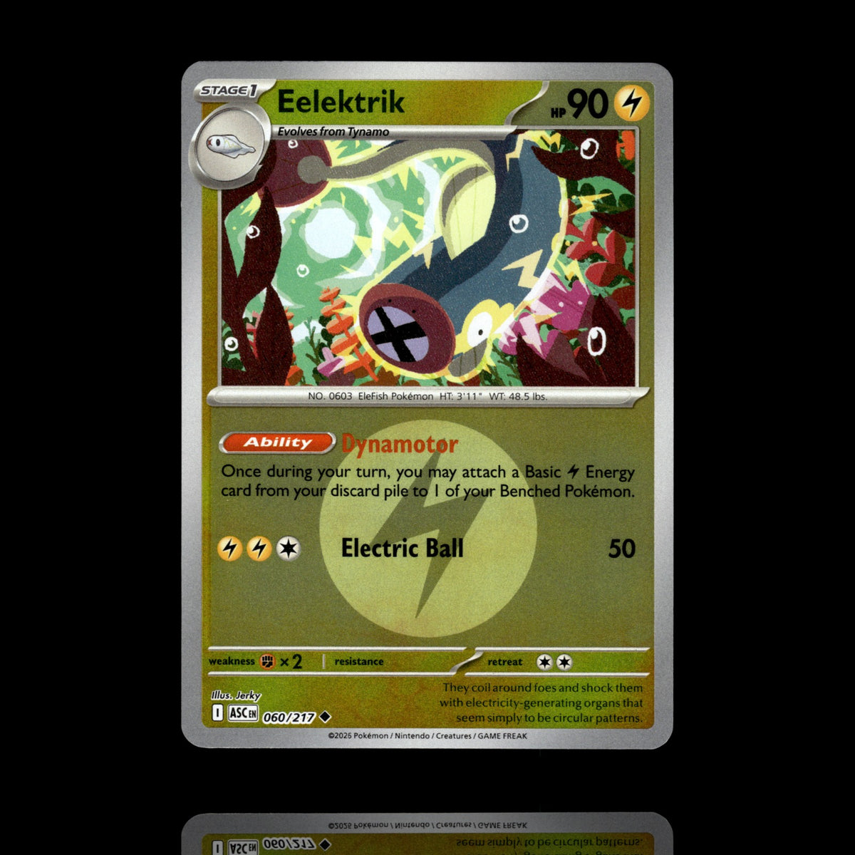 ▸ Eelektrik | ME: Ascended Heroes | Energy Reverse Holo | 060/217 | NM