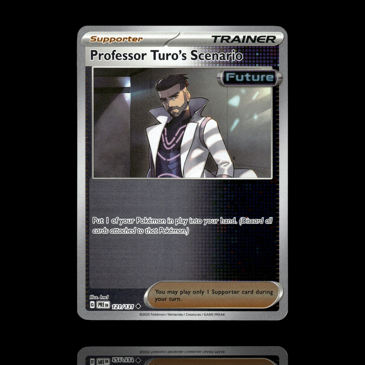 ▸ Professor Turo's Scenario | Prismatic Evolutions | Reverse Holo | 121/131 | NM